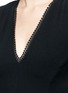 Detail View - Click To Enlarge - 72723 - Dotted crochet lace flared hem top