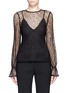 Main View - Click To Enlarge - 72723 - Flared cuff web lace top