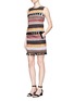 Figure View - Click To Enlarge - 72723 - Tassel hem zigzag stripe felted mini skirt