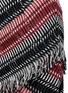 Detail View - Click To Enlarge - 72723 - Fringe stripe wool blend tweed midi skirt