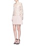 Figure View - Click To Enlarge - 72723 - Daisy guipure lace top crepe dress