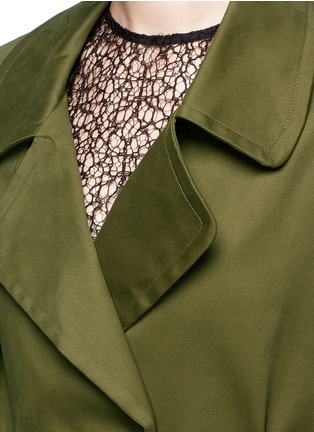 Detail View - Click To Enlarge - 72723 - Raglan sleeve cotton trench coat