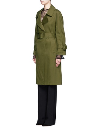 Front View - Click To Enlarge - 72723 - Raglan sleeve cotton trench coat