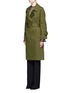 Front View - Click To Enlarge - 72723 - Raglan sleeve cotton trench coat