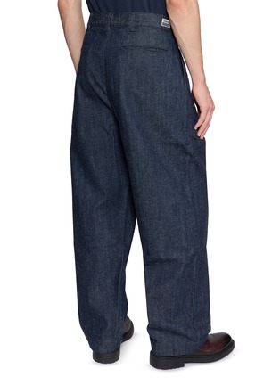 Back View - Click To Enlarge - EDWIN - Two-Tuck Wide Leg Denim Jeans