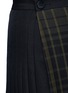 Detail View - Click To Enlarge - HYKE - Check print tuck pleat wrap skirt