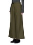 Front View - Click To Enlarge - HYKE - Tuck pleat wool blend wide leg pants