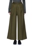 Main View - Click To Enlarge - HYKE - Tuck pleat wool blend wide leg pants