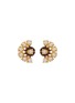 Main View - Click To Enlarge - GOOSSENS - Perles Baroques Brass Clip Earrings