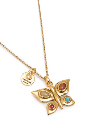 Detail View - Click To Enlarge - GOOSSENS - Theia Butterfly Pendant Brass Necklace