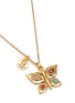 Detail View - Click To Enlarge - GOOSSENS - Theia Butterfly Pendant Brass Necklace
