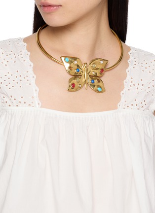Figure View - Click To Enlarge - GOOSSENS - Théia Torque Brass Necklace