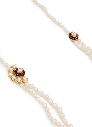 Detail View - Click To Enlarge - GOOSSENS - Perles Baroques Gold Plated Brass Long Necklace