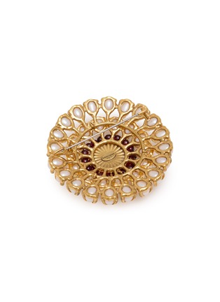 Detail View - Click To Enlarge - GOOSSENS - 2R Perles Baorques Brass Brooch