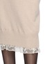 - ERMANNO SCERVINO - Embroidered Lace Trim Knit Midi Skirt