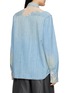 Back View - Click To Enlarge - ERMANNO SCERVINO - Long Sleeve Embroidered Denim Shirt