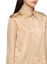  - ERMANNO SCERVINO - Long Sleeve Lace Embroidered Silk Shirt
