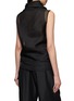 Back View - Click To Enlarge - GIA STUDIOS - Sheer Turtleneck Blouse