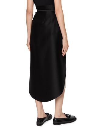 Back View - Click To Enlarge - GIA STUDIOS - Belted Tulip Midi Skirt