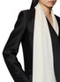  - GIA STUDIOS - Single Breasted Wrap Blazer With Scarf