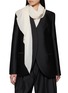 GIA STUDIOS Single Breasted Wrap Blazer With Scarf