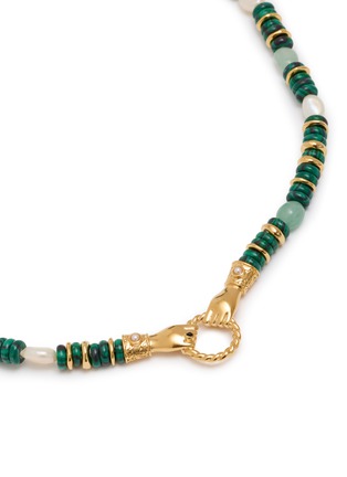 Detail View - Click To Enlarge - MISSOMA - Harris Reed In Good Hands Chunky Beaded Gemstone Necklace