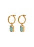 MISSOMA Mini Pyramid Charm Hoop Earrings