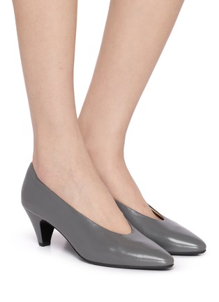 Figure View - Click To Enlarge - EQUIL - Palaia 55 Leather Pumps