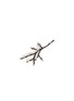 GRY & SIF Mini White Berries Branch