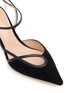 Detail View - Click To Enlarge - RUPERT SANDERSON - 75 Suede Ankle Strap Heel Pumps