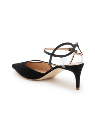  - RUPERT SANDERSON - 75 Suede Ankle Strap Heel Pumps