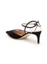  - RUPERT SANDERSON - 75 Suede Ankle Strap Heel Pumps