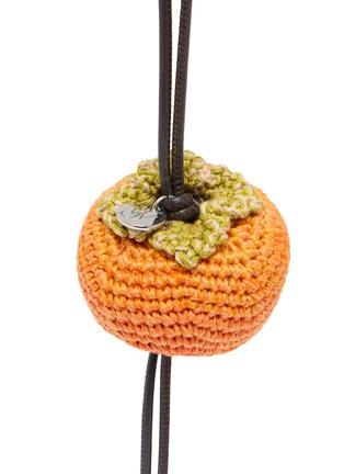 Detail View - Click To Enlarge - JW ANDERSON - Crocheted Persimmon Charm