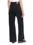 Back View - Click To Enlarge - EENK - Flared Slit Denim Jeans