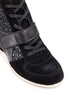 Detail View - Click To Enlarge - ASH - 'Bowie' glitter leather combo concealed wedge sneakers