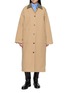 Main View - Click To Enlarge - EENK - Reversible Contrast Panel Cotton Coat