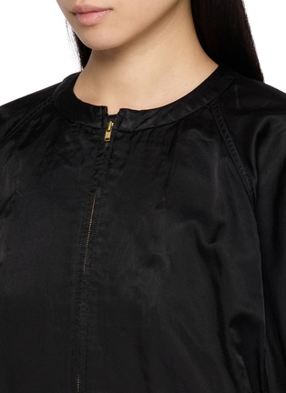 Detail View - Click To Enlarge - EENK - Convertible Collar Raglan Sleeves Jumper