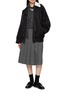 Figure View - Click To Enlarge - EENK - Convertible Collar Raglan Sleeves Jumper