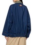 Back View - Click To Enlarge - EENK - Convertible Collar Raglan Sleeves Cotton Denim Jumper