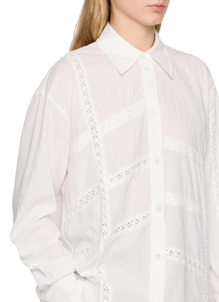  - EENK - Lace Detail Origami Cotton Shirt