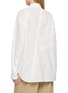 Back View - Click To Enlarge - EENK - Lace Detail Origami Cotton Shirt