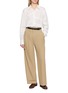 Figure View - Click To Enlarge - EENK - Lace Detail Origami Cotton Shirt