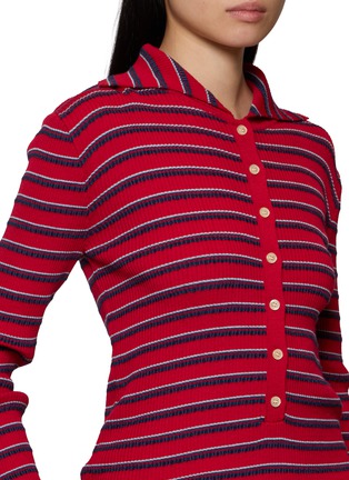  - EENK - High-Neck Layered Knit Top