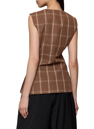 Back View - Click To Enlarge - EENK - Classic Checkered Tailored Vest