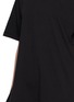  - EENK - Front Rose Brooch Draped T-Shirt