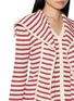  - EENK - Multi Way Striped Rib Knit Cardigan