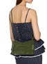 Front View - Click To Enlarge - JW ANDERSON - Small Loafer Suede Bag