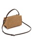 Detail View - Click To Enlarge - JW ANDERSON - Small Loafer Raffia Suede Shoulder Bag