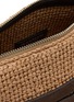 Detail View - Click To Enlarge - JW ANDERSON - Small Loafer Raffia Suede Shoulder Bag