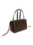 Detail View - Click To Enlarge - JW ANDERSON - Elongated Loafer Suede Cabas Bag